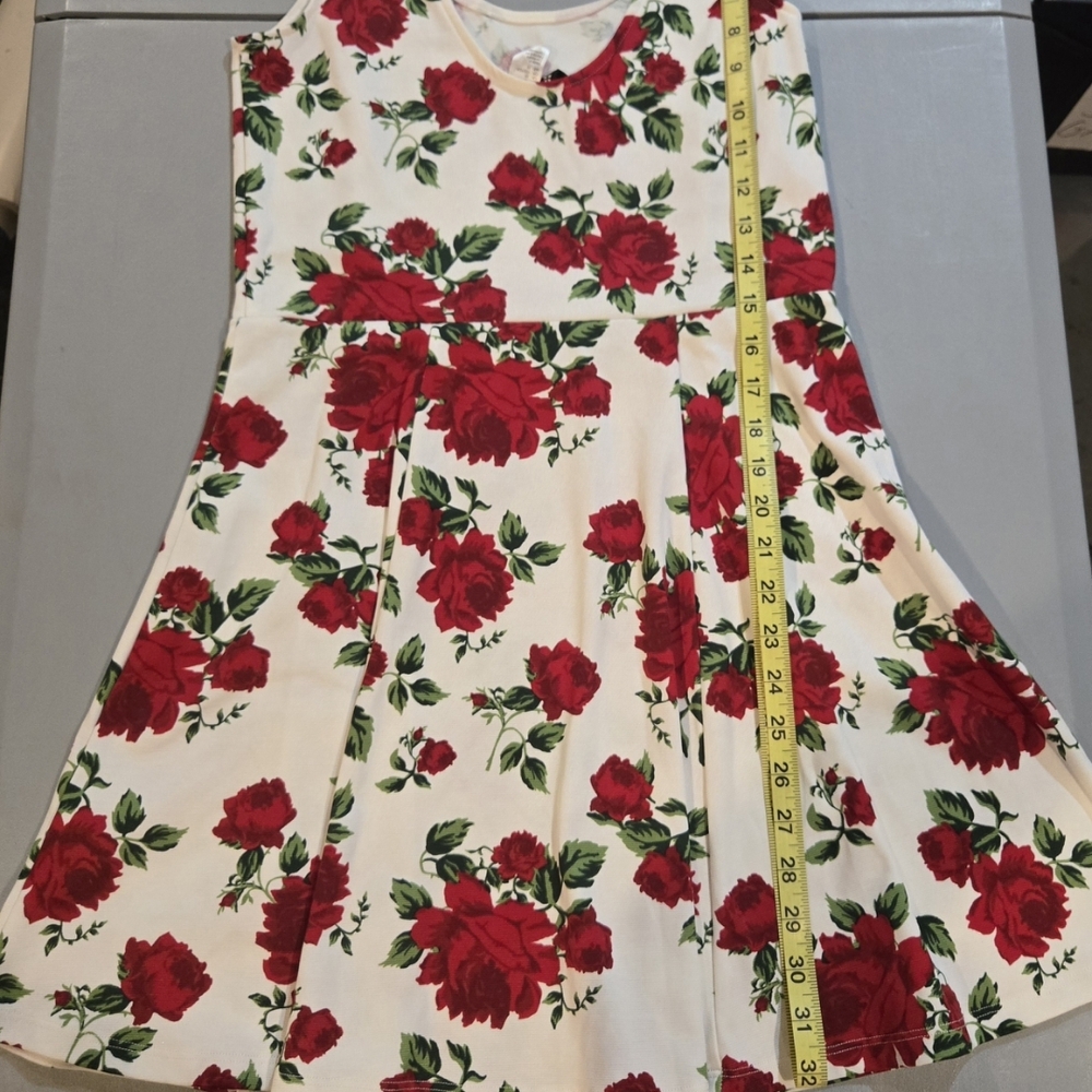 H&M Red Floral Kids Dress 3c1